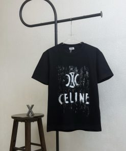 新品激安 セリーヌ 半袖Tシャツ トップス 男女兼着 2506AAJ85-CE045