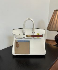 エルメス 秋冬新品入荷 バーキン25/30cm Swift Wax トートバッグ2508JMJ1650-HE24-4