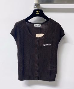 26SS夏服 ミュウミュウ 半袖Tシャツ トップス?2606BLJ200-MI1662
