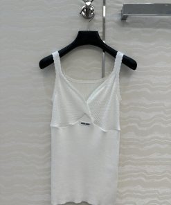 26SS夏服 ミュウミュウ チョッキ タンクトップ2606BLJ210-MI1724