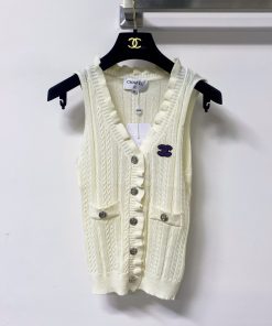 26SS夏服 シャネル チョッキ タンクトップ?2606BLJ200-CH1755