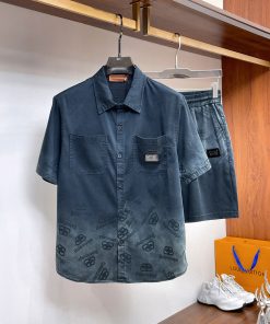 26SS夏服 バレンシアガ 上下服 セットアップ メンズ 2605WLSJ230-BA3163
