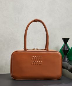 人気商品 超美品 ミュウミュウ 鞄 レザートートバッグ 2606zfJ850-5BB117-02